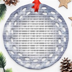 Binary Computer Technology Code Ornament (round Filigree) by Nexatart