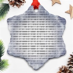 Binary Computer Technology Code Ornament (snowflake) by Nexatart