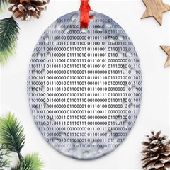 Binary Computer Technology Code Ornament (oval Filigree) by Nexatart