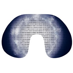 Binary Computer Technology Code Travel Neck Pillows by Nexatart