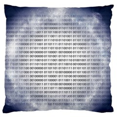 Binary Computer Technology Code Large Flano Cushion Case (two Sides)