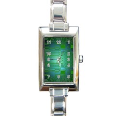 Board Conductors Circuits Rectangle Italian Charm Watch