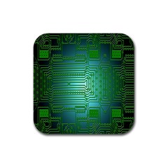 Board Conductors Circuits Rubber Coaster (square) 