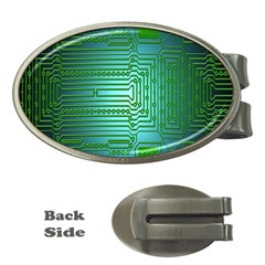 Board Conductors Circuits Money Clips (oval)  by Nexatart