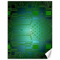 Board Conductors Circuits Canvas 12  X 16   by Nexatart