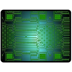 Board Conductors Circuits Double Sided Fleece Blanket (large)  by Nexatart