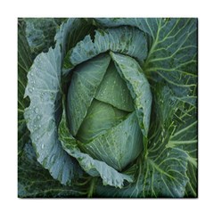 Bright Cabbage Color Dew Flora Tile Coasters by Nexatart