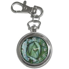 Bright Cabbage Color Dew Flora Key Chain Watches by Nexatart