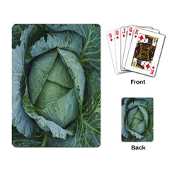 Bright Cabbage Color Dew Flora Playing Card by Nexatart