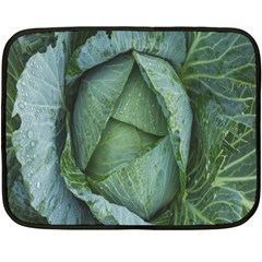 Bright Cabbage Color Dew Flora Double Sided Fleece Blanket (mini)  by Nexatart