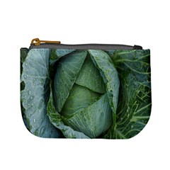 Bright Cabbage Color Dew Flora Mini Coin Purses by Nexatart