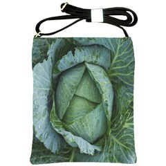 Bright Cabbage Color Dew Flora Shoulder Sling Bags by Nexatart