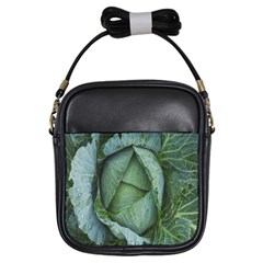 Bright Cabbage Color Dew Flora Girls Sling Bags by Nexatart