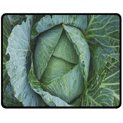 Bright Cabbage Color Dew Flora Fleece Blanket (medium) 