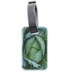 Bright Cabbage Color Dew Flora Luggage Tags (two Sides) by Nexatart