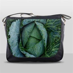 Bright Cabbage Color Dew Flora Messenger Bags by Nexatart