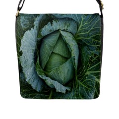 Bright Cabbage Color Dew Flora Flap Messenger Bag (l) 