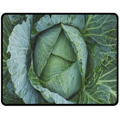 Bright Cabbage Color Dew Flora Double Sided Fleece Blanket (medium)  by Nexatart