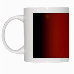 Brown Gradient Frame White Mugs