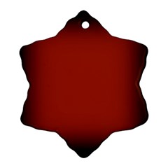 Brown Gradient Frame Ornament (Snowflake)