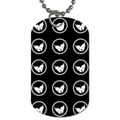 Butterfly Wallpaper Background Dog Tag (One Side)