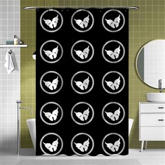 Butterfly Wallpaper Background Shower Curtain 48  x 72  (Small) 