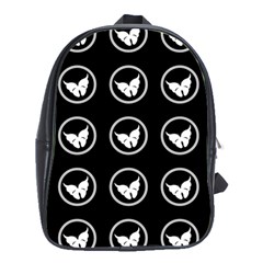 Butterfly Wallpaper Background School Bags (XL) 