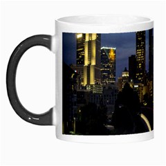 Building And Red And Yellow Light Road Time Lapse Morph Mugs by Nexatart