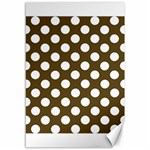 Brown Polkadot Background Canvas 12  x 18   11.88 x17.36  Canvas - 1