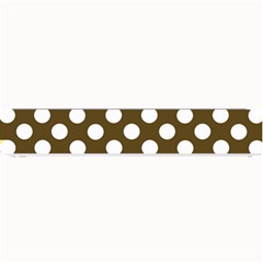 Brown Polkadot Background Small Bar Mats