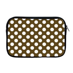 Brown Polkadot Background Apple Macbook Pro 17  Zipper Case