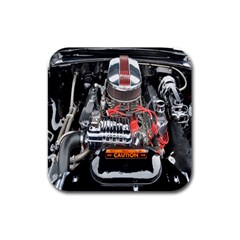 Car Engine Rubber Square Coaster (4 Pack)  by Nexatart