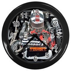 Car Engine Wall Clocks (black) by Nexatart