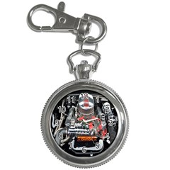 Car Engine Key Chain Watches by Nexatart