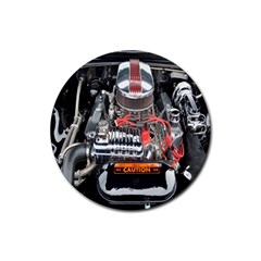 Car Engine Rubber Coaster (round)  by Nexatart