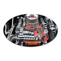 Car Engine Oval Magnet by Nexatart