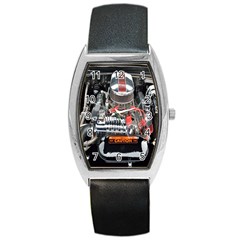 Car Engine Barrel Style Metal Watch by Nexatart