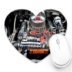 Car Engine Heart Mousepads by Nexatart