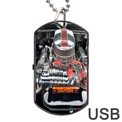 Car Engine Dog Tag Usb Flash (two Sides) by Nexatart