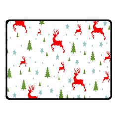 Christmas Pattern Double Sided Fleece Blanket (small)  by Nexatart