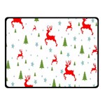 Christmas Pattern Double Sided Fleece Blanket (Small)  45 x34  Blanket Front