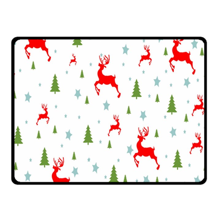 Christmas Pattern Double Sided Fleece Blanket (Small) 