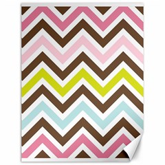 Chevrons Stripes Colors Background Canvas 12  X 16  