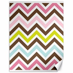 Chevrons Stripes Colors Background Canvas 18  X 24   by Nexatart