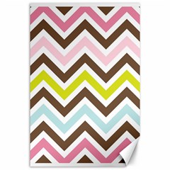 Chevrons Stripes Colors Background Canvas 24  X 36 