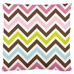 Chevrons Stripes Colors Background Standard Flano Cushion Case (one Side) by Nexatart