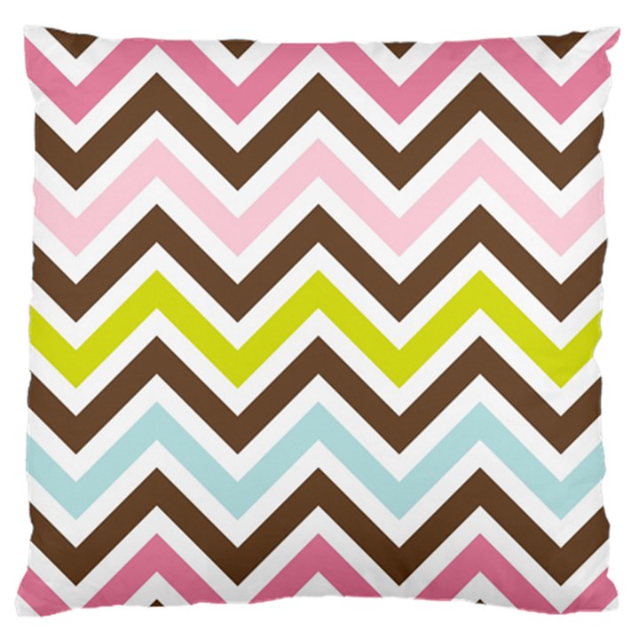 Chevrons Stripes Colors Background Standard Flano Cushion Case (One Side)