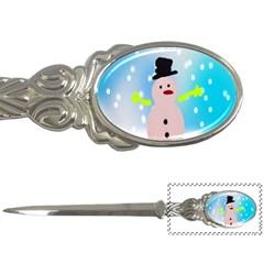 Christmas Snowman Letter Openers by Nexatart