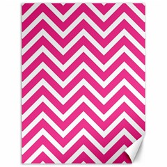 Chevrons Stripes Pink Background Canvas 12  X 16   by Nexatart