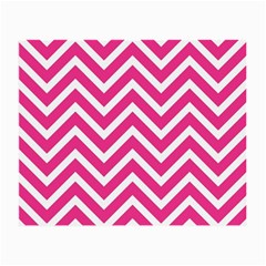 Chevrons Stripes Pink Background Small Glasses Cloth (2-side)